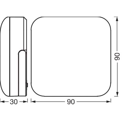 Osram - LED solcellsdriven bärbar lampa NIGHTLUX LED/2W/5V IP54 grå