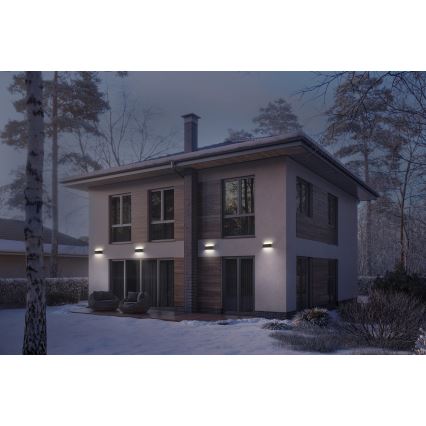 Osram - Dimmbar LED-solcellsvägglampa ENDURA STYLE LED/7,1W/4,2V 2000 mAh IP44 antracit