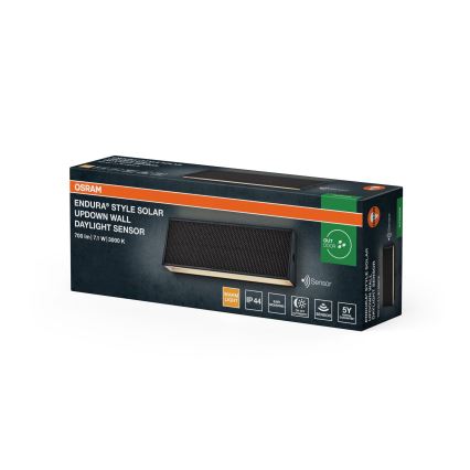 Osram - Dimmbar LED-solcellsvägglampa ENDURA STYLE LED/7,1W/4,2V 2000 mAh IP44 antracit