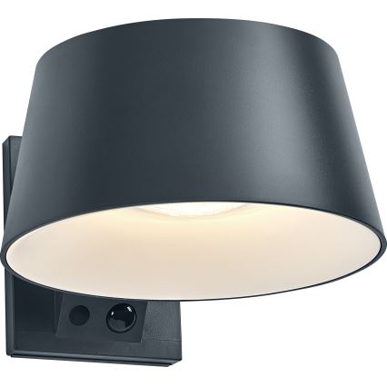 Osram - LED-solcellsdriven vägglampa med sensor ENDURA STYLE LED/10,1W/4,2V 2000 mAh IP54 antracit