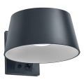 Osram - LED-solcellsdriven vägglampa med sensor ENDURA STYLE LED/10,1W/4,2V 2000 mAh IP54 antracit