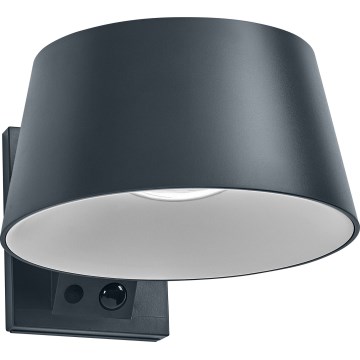 Osram - LED-solcellsdriven vägglampa med sensor ENDURA STYLE LED/10,1W/4,2V 2000 mAh IP54 antracit