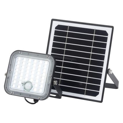 Osram - LED Dimmbar solcellsstrålkastare med sensor ENDURA LED/10W/4,2V 4000K IP65 svart + fjärrkontroll