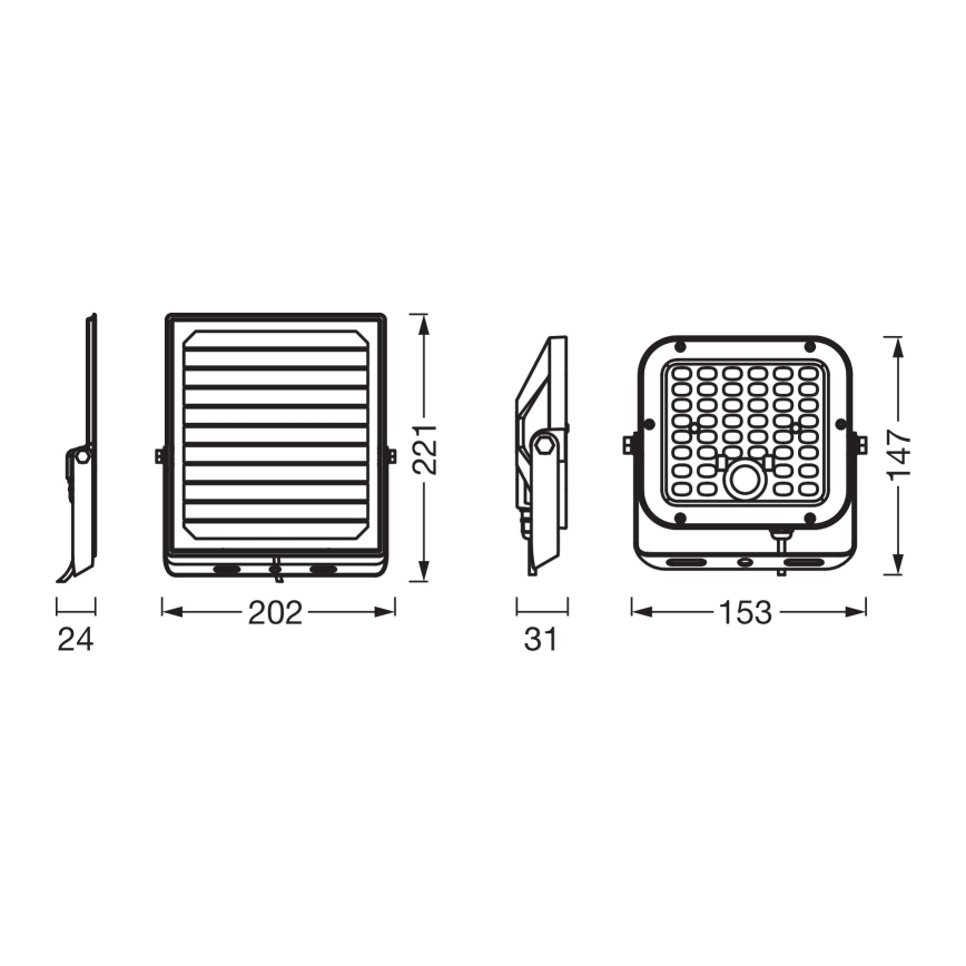 Osram - LED Dimmbar solcellsstrålkastare med sensor ENDURA LED/10W/4,2V 4000K IP65 svart + fjärrkontroll