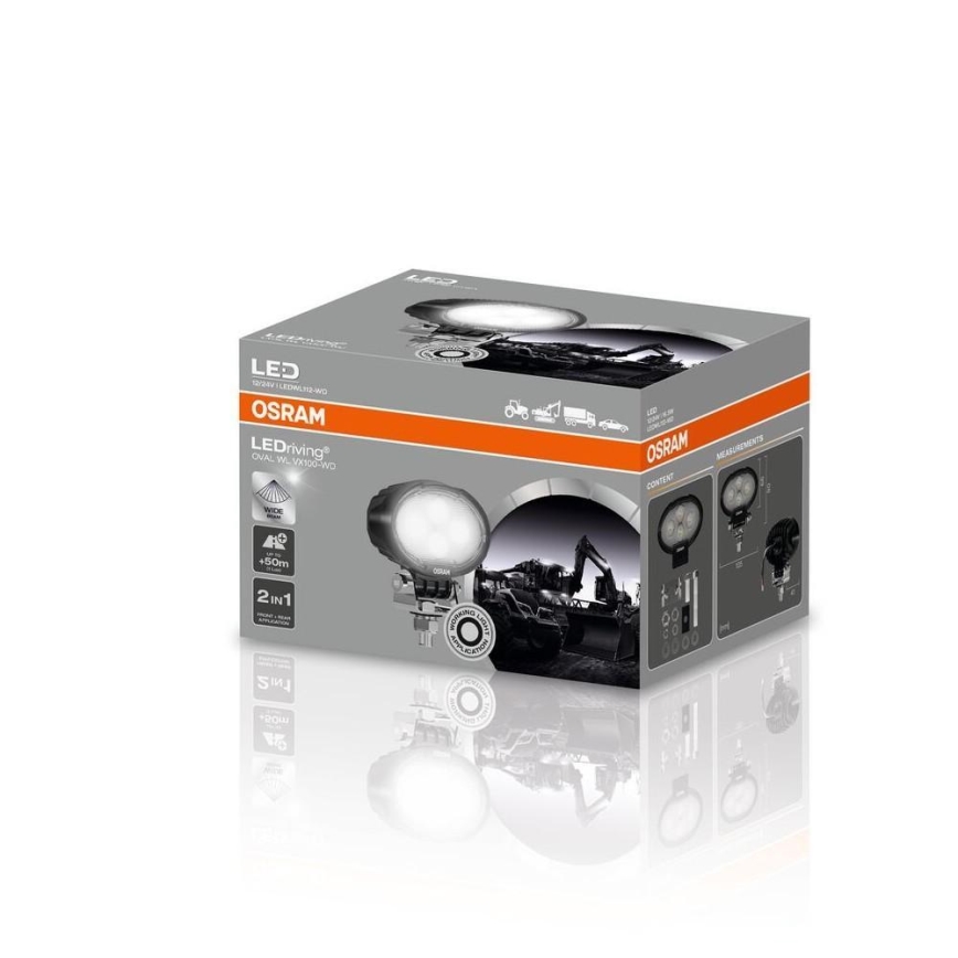 Osram - LED-strålkastare för bil OVAL WL VX100-WD LED/17W/12/24V IP69 6000K