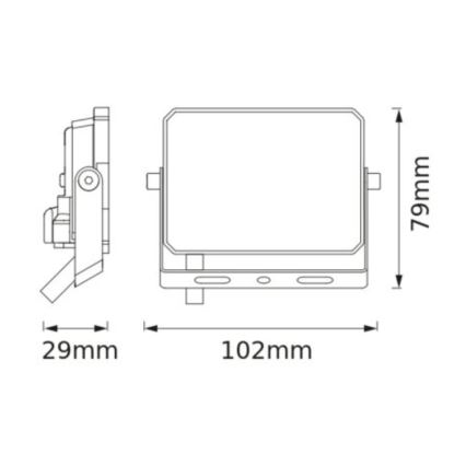 Osram - LED-strålkastare FLOODLIGHT LED/10W/230V 3000K IP65