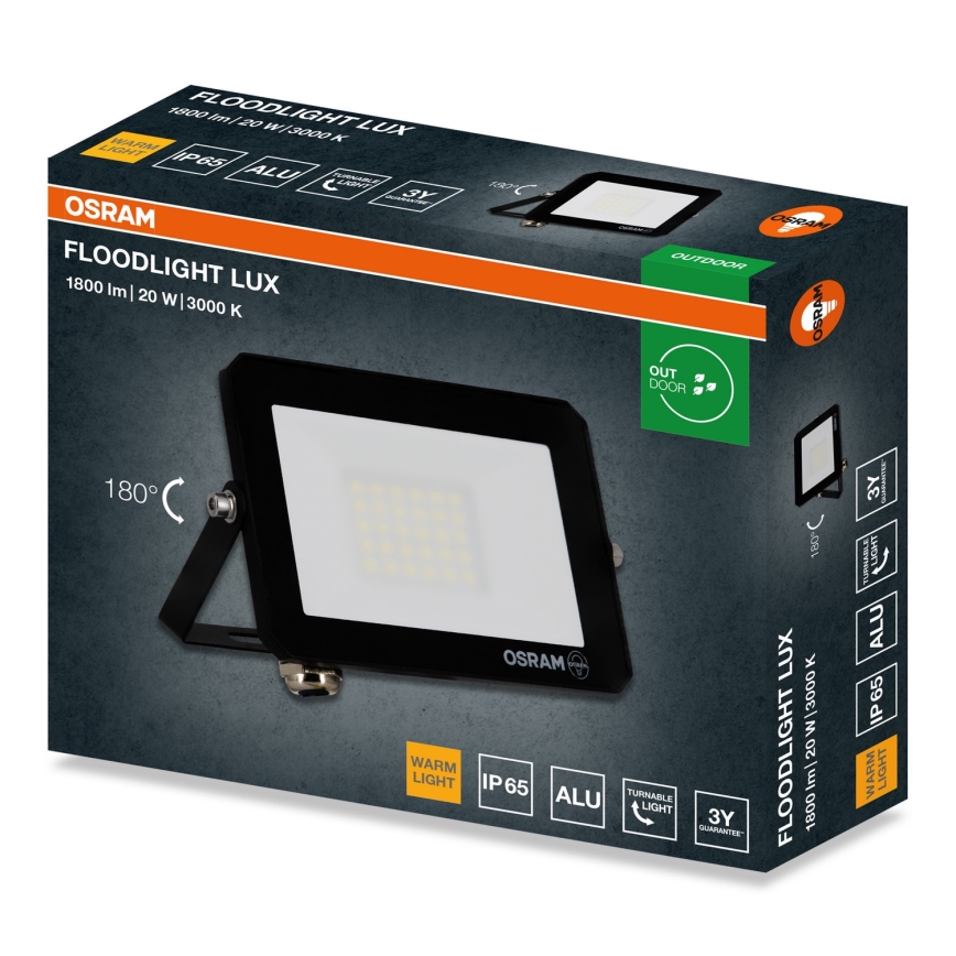 Osram - LED strålkastare FLOODLIGHT LED/20W/230V 3000K IP65