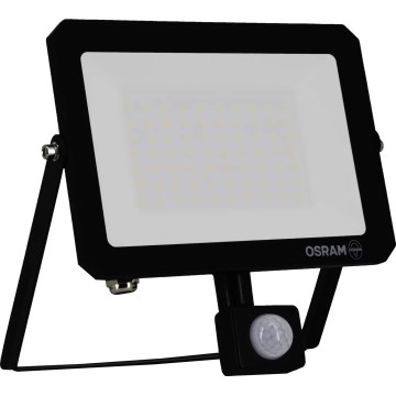 Osram - LED-strålkastare med rörelse- och skymningssensor FLOODLIGHT LED/50W/230V 3000K IP65 svart