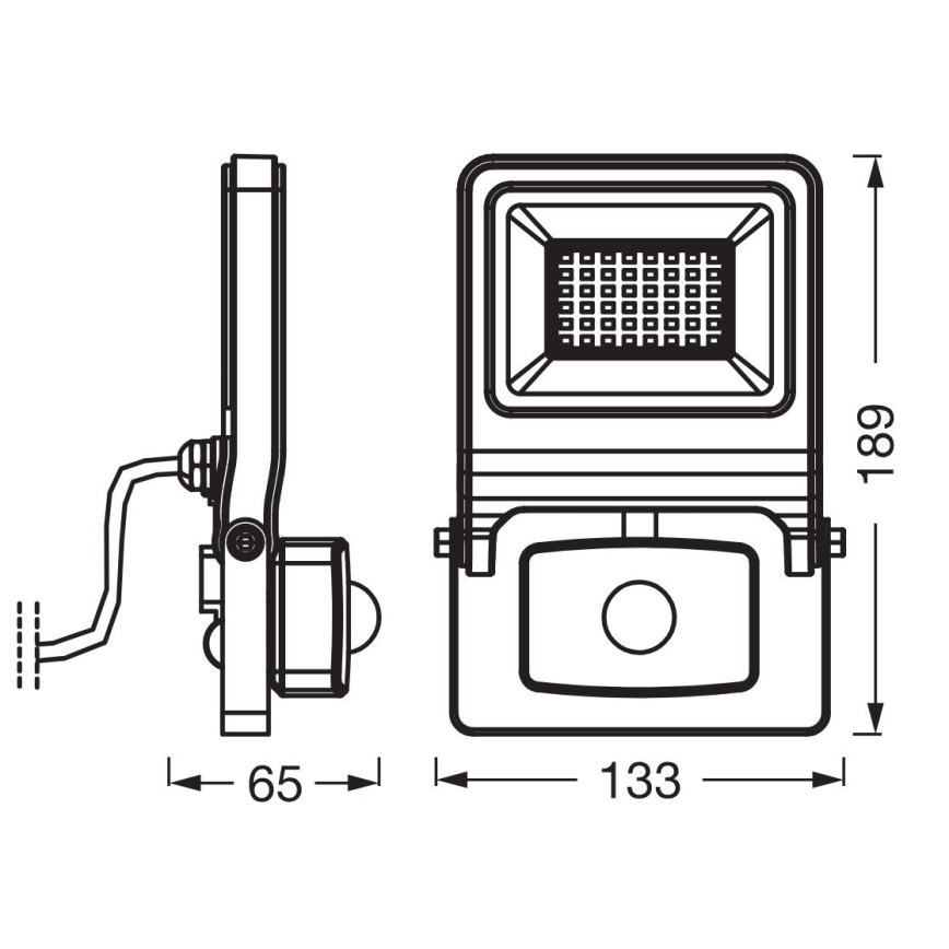Osram - LED-strålkastare med sensor ENDURA LED/30W/230V IP44