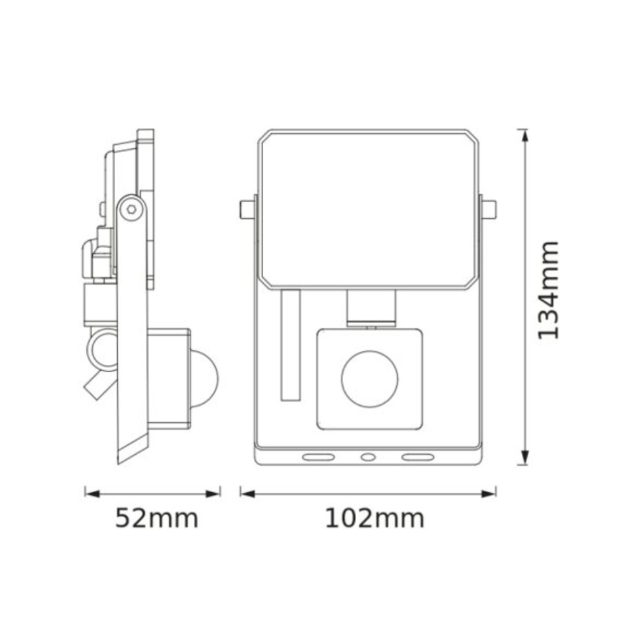 Osram - LED-strålkastare med sensor FLOODLIGHT LED/10W/230V 3000K IP65