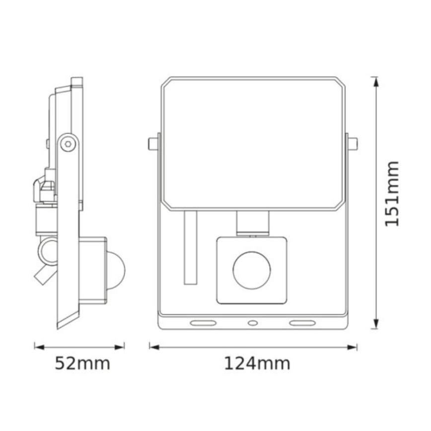 Osram - LED-strålkastare med sensor FLOODLIGHT LED/20W/230V 3000K IP65
