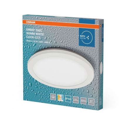Osram - LED badrumsplafond ORBIS DISC LED/22W/230V 3000/4000K Ø 30 cm IP44 vit
