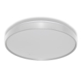 Osram - LED-takarmatur med skymningssensor CEILING LUXO LED/24W/230V Ø 38 cm, silverfärgad