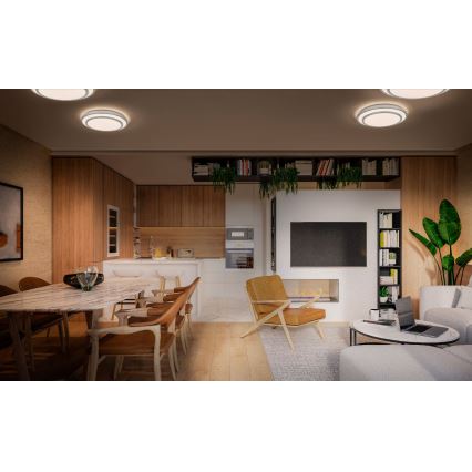 Osram - LED-takarmatur ORBIS BERLIN LED/16W/230V Ø 29,3 cm silverfärgad