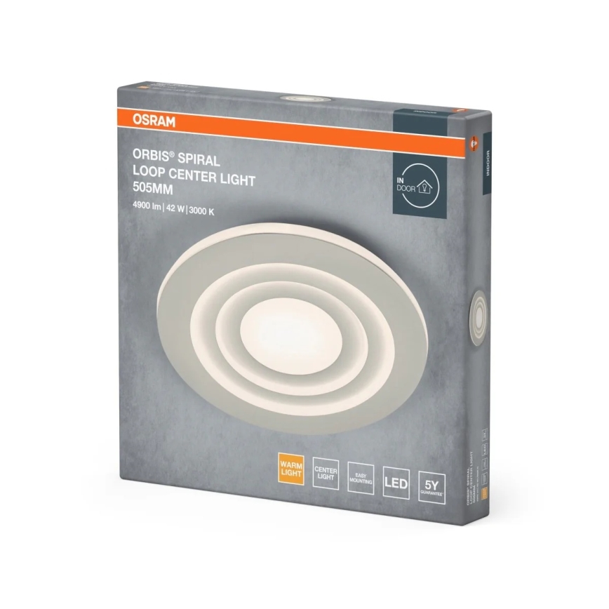 Osram - LED-takarmatur ORBIS SPIRAL LED/42W/230V Ø 50,5 cm vit