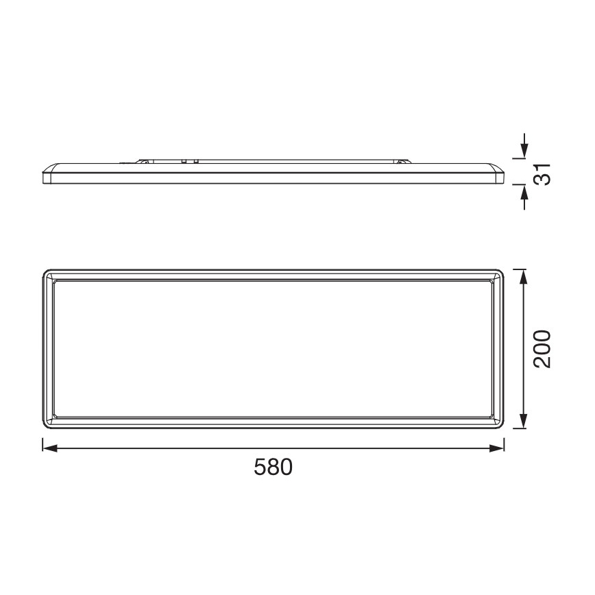 Osram - LED taklampa PLANON EASYFIX LED/24W/230V 2800/4000/6000K IP54 svart