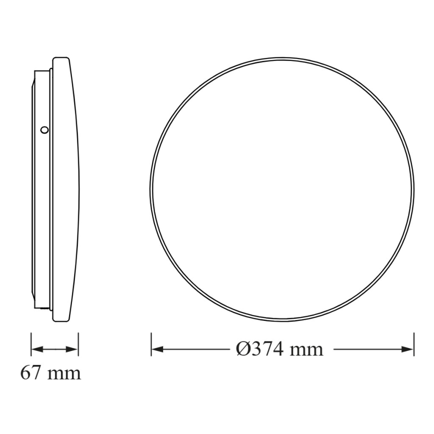 Osram - LED takarmatur ROUND LED/24W/230V Ø 37 cm