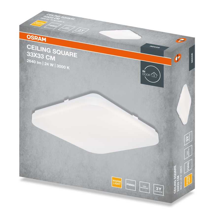 Osram - LED-takarmatur SQUARE LED/24W/230V 33x33 cm