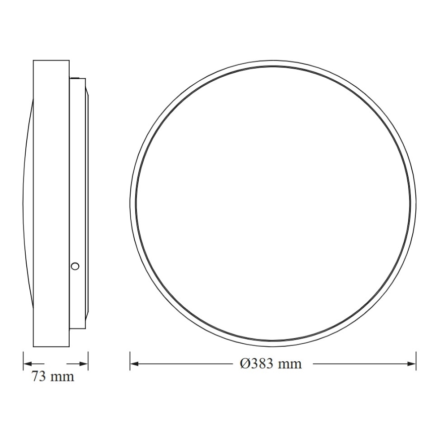 Osram - LED-takarmatur med skymningssensor CEILING LUXO LED/24W/230V Ø 38 cm vit