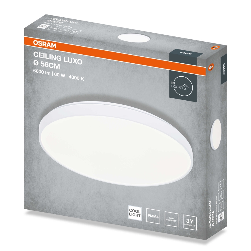 Osram - LED taklampa CEILING LUXO LED/60W/230V Ø 56 cm vit