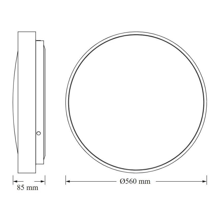 Osram - LED taklampa CEILING LUXO LED/60W/230V Ø 56 cm vit