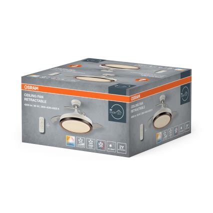 Osram - LED taklampa med fläkt CEILING FAN LED/66W/230V 3000/4000/6500K vit + fjärrkontroll