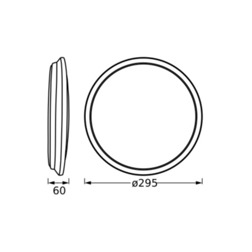 Osram - LED-taklampa ORBIS DUBLIN LED/16W/230V Ø 30 cm silver