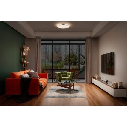 Osram - LED-taklampa ORBIS HELMAN LED/16W/230V Ø 29,5 cm silver