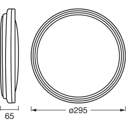 Osram - LED-taklampa ORBIS HELMAN LED/16W/230V Ø 29,5 cm silver