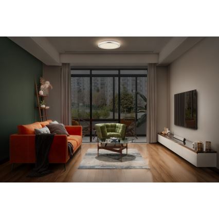 Osram - LED-taklampa ORBIS HELMAN LED/24W/230V Ø 39 cm silverfärgad