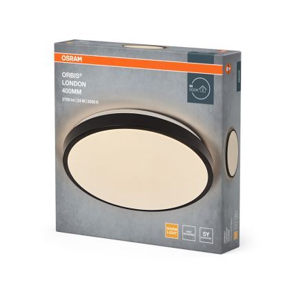 Osram - LED-taklampa ORBIS LONDON LED/24 W/230 V Ø 39,5 cm svart