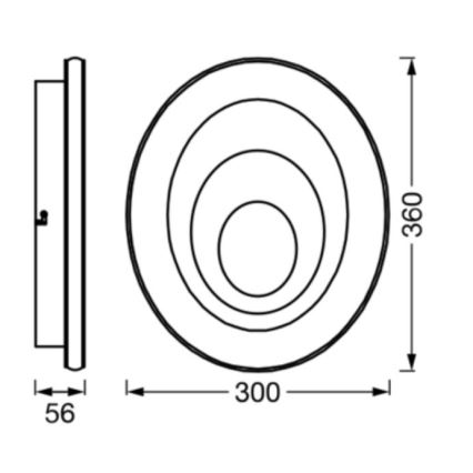 Osram - LED-taklampa ORBIS SPIRAL LED/27W/230V