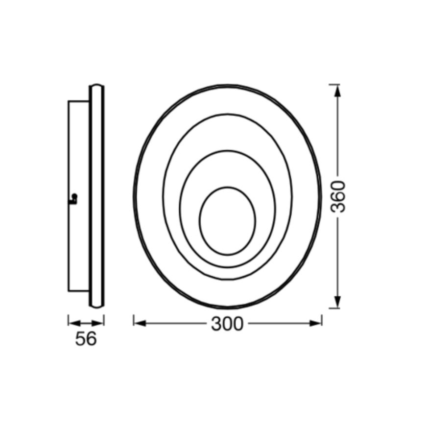 Osram - LED-taklampa ORBIS SPIRAL LED/27W/230V