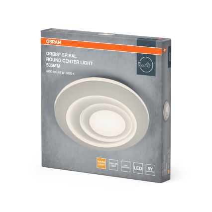 Osram - LED-taklampa ORBIS SPIRAL LED/42W/230V Ø 50,5 cm vit