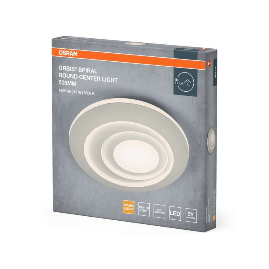 Osram - LED-taklampa ORBIS SPIRAL LED/42W/230V Ø 50,5 cm vit