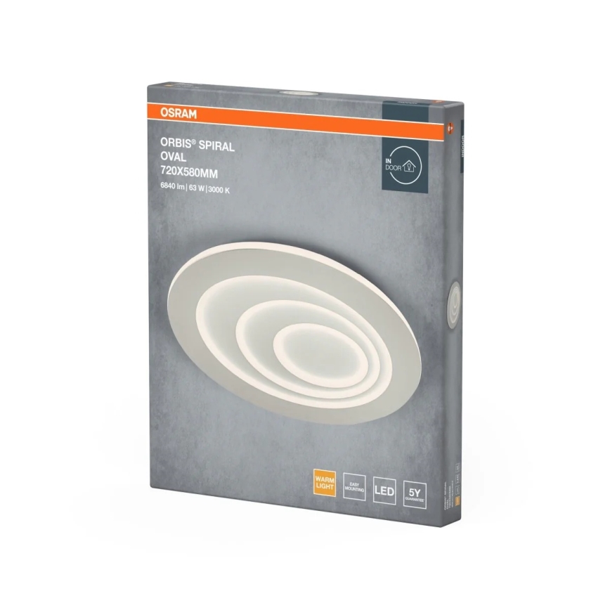 Osram - LED-taklampa ORBIS SPIRAL LED/63W/230V vit