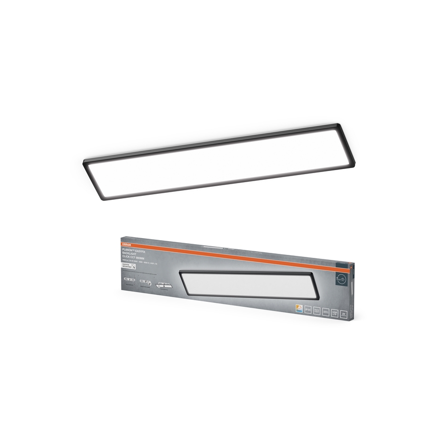 Osram - LED takarmatur PLANON EASYFIX LED/30W/230V 2800/4000/6000K IP54 svart