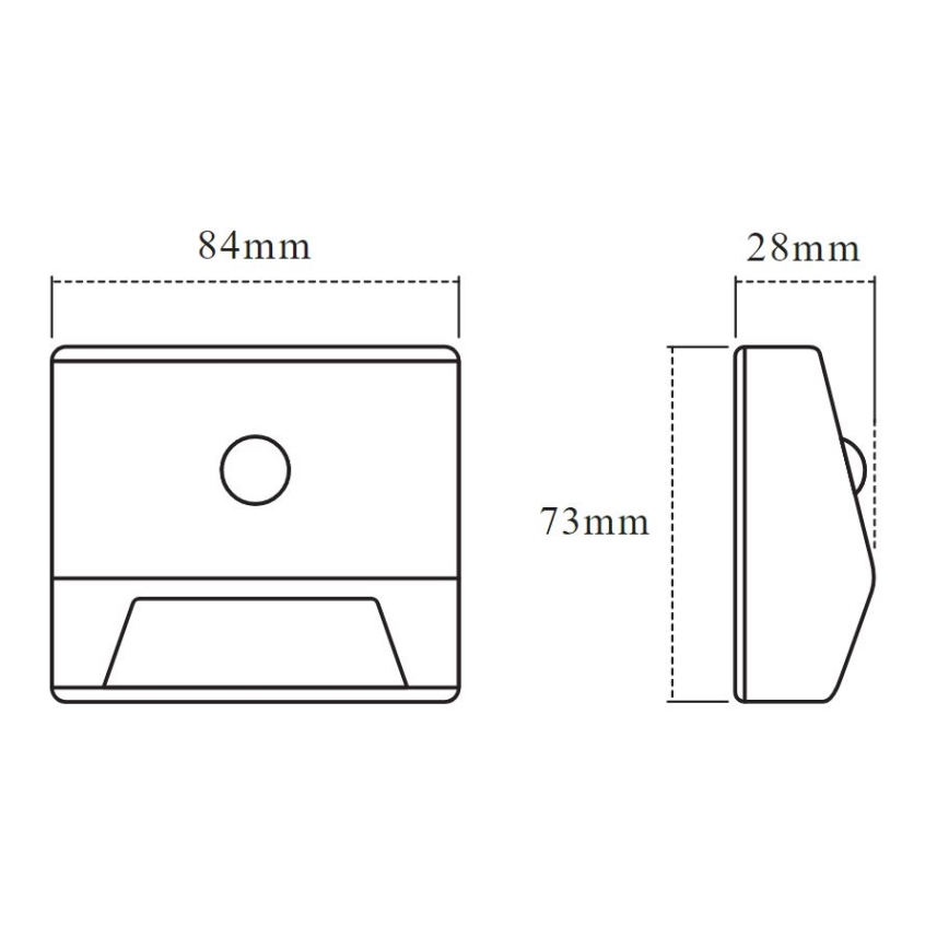 Osram - LED trapparmatur med sensor NIGHTLUX LED/0,25W/3xAAA IP54 silver