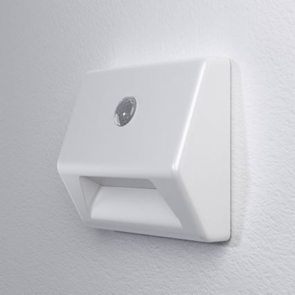 Osram - LED trappbelysning med sensor NIGHTLUX LED/0,25W/3xAAA IP54 vit