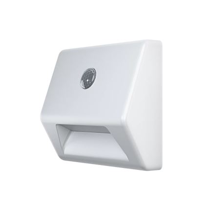 Osram - LED trappbelysning med sensor NIGHTLUX LED/0,25W/3xAAA IP54 vit