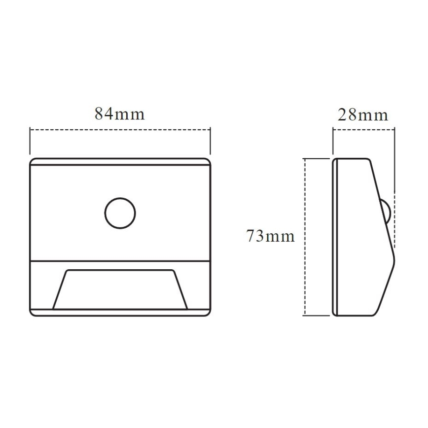 Osram - LED trappbelysning med sensor NIGHTLUX LED/0,25W/3xAAA IP54 vit