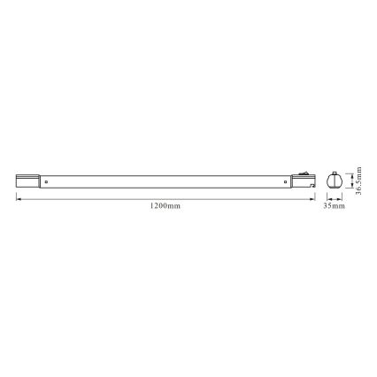Osram - LED underbyggnadsarmatur TUBEKIT LED/19W/230V 4000K 120 cm vit