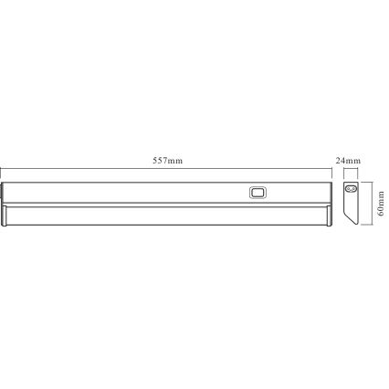 Osram - LED underskåpsarmatur LINEAR LED/10W/230V 3000K 55,7 cm silver