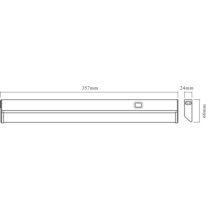 Osram - LED underskåpsarmatur LINEAR LED/6W/230V 3000K 35,7 cm silver