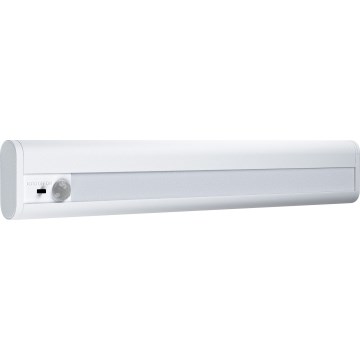 Osram - LED underskåpsarmatur med rörelse- och skymningssensor LINEARLED LED/2,9W/9V 6xAA 4000K 31,4 cm vit
