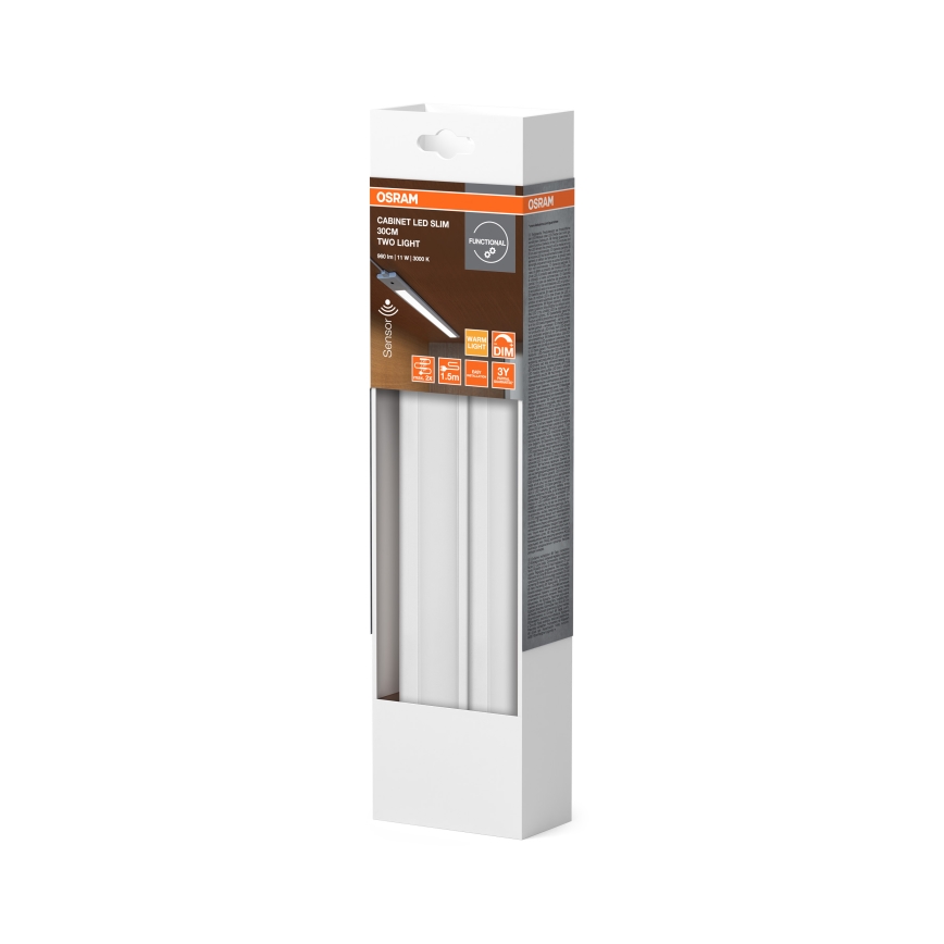 Osram - Dimmbar LED-underskåpsarmatur med rörelsesensor CABINET LED/11W/230V 3000K 30 cm vit