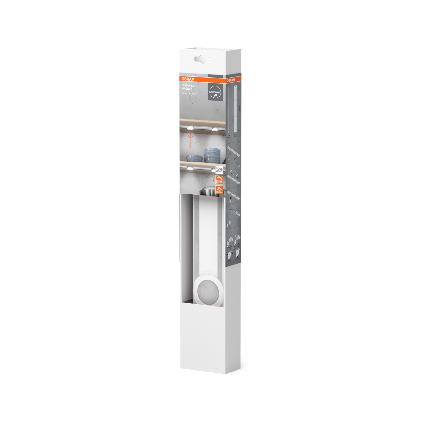 Osram - Dimbart LED-underskåpsarmatur med rörelsesensor LINEAR MAGNET LED/7W/230V 4000K 40 cm vit