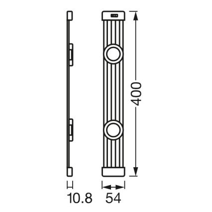 Osram - Dimbart LED-underskåpsarmatur med rörelsesensor LINEAR MAGNET LED/7W/230V 4000K 40 cm vit