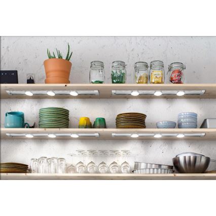 Osram - Dimmbar LED-underskåpsarmatur med rörelsesensor LINEAR MAGNET LED/9,5W/230V 4000K 60 cm vit