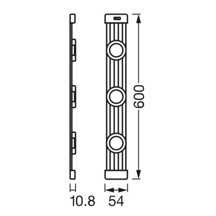 Osram - Dimmbar LED-underskåpsarmatur med rörelsesensor LINEAR MAGNET LED/9,5W/230V 4000K 60 cm vit